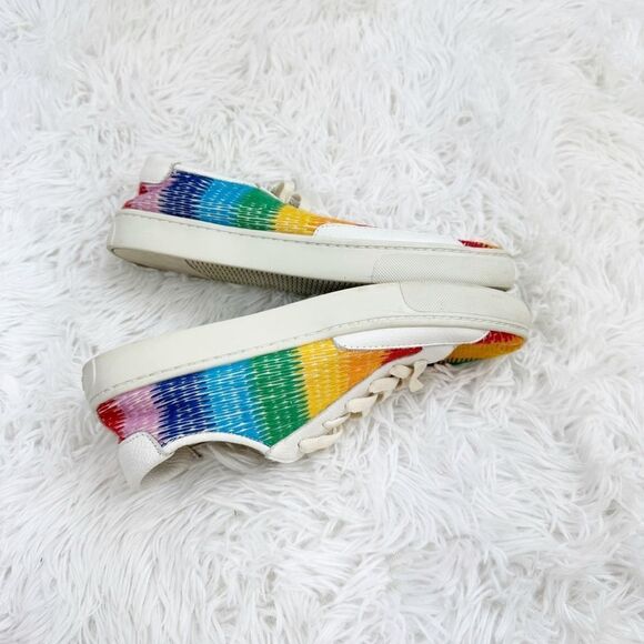 Soludos Ibiza Rainbow Leather Sneakers - Picture 5 of 10